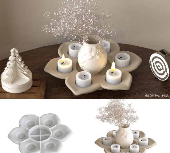 Mandala Floral Candle Centerpiece mold
